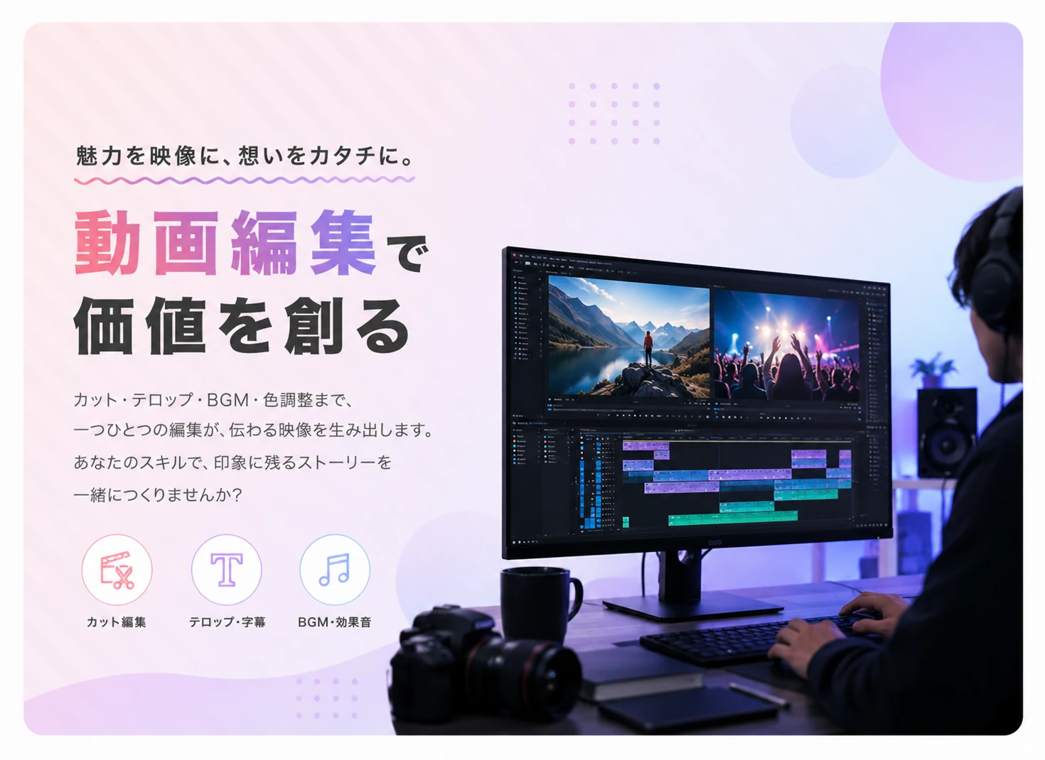 ショート動画編集の作業環境
